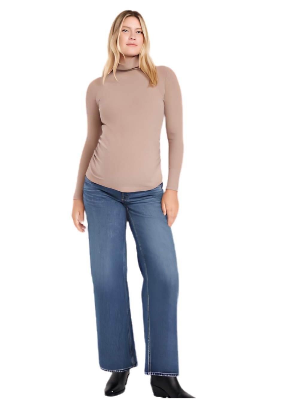 Old Navy Blue Wide-Leg Maternity Jeans